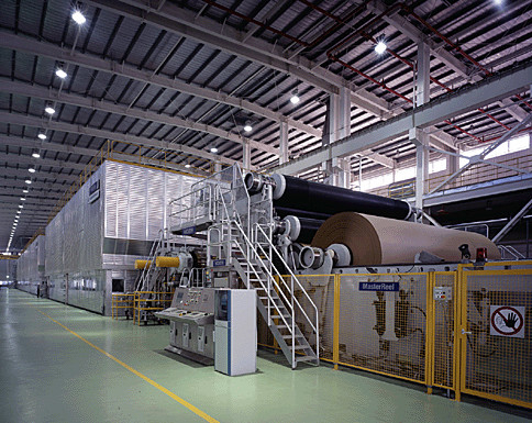 Linea di produzione ondulata del cartone della macchina di fabbricazione di carta di 3200 millimetri