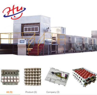 sistema di carta di Tray Making Machine With Drying dell'uovo 3000pcs/H