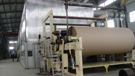 Fabbricazione di piatto ondulata di carta kraft riciclando macchina 300g/㎡