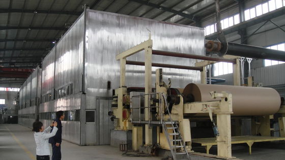 Fabbricazione di piatto ondulata di carta kraft riciclando macchina 300g/㎡