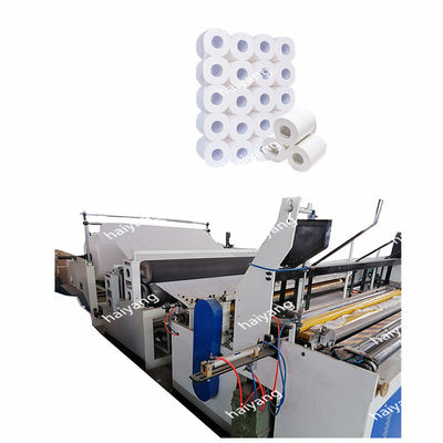 Rotoli della carta velina della cucina dei rotoli di carta igienica che fabbricano fendendo il macchinario di riavvolgimento