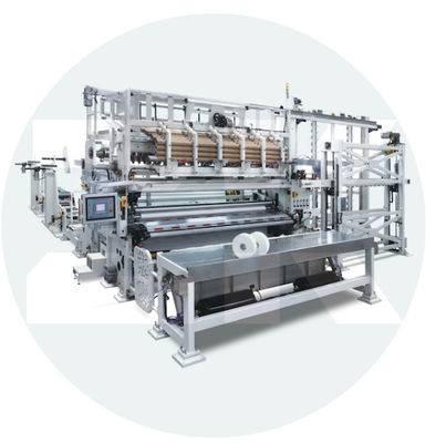 Rewinder macchina per la fabbricazione di carta igienica automatica ad alta velocità taglio di rotoli industriali