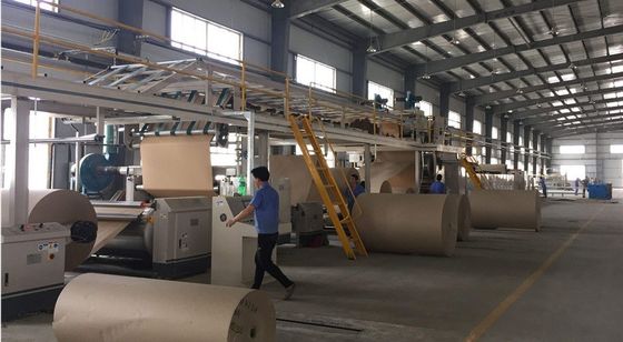 60-250 metri Min Corrugated Cardboard Production Line